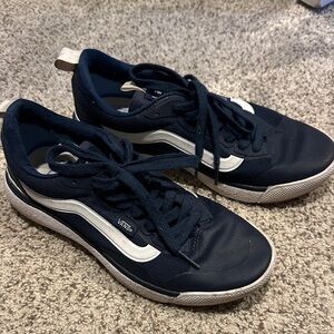 Vans Men's Navy and White Sneakers